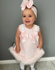 Our Satin Bunny Tail Capri Baby Bows