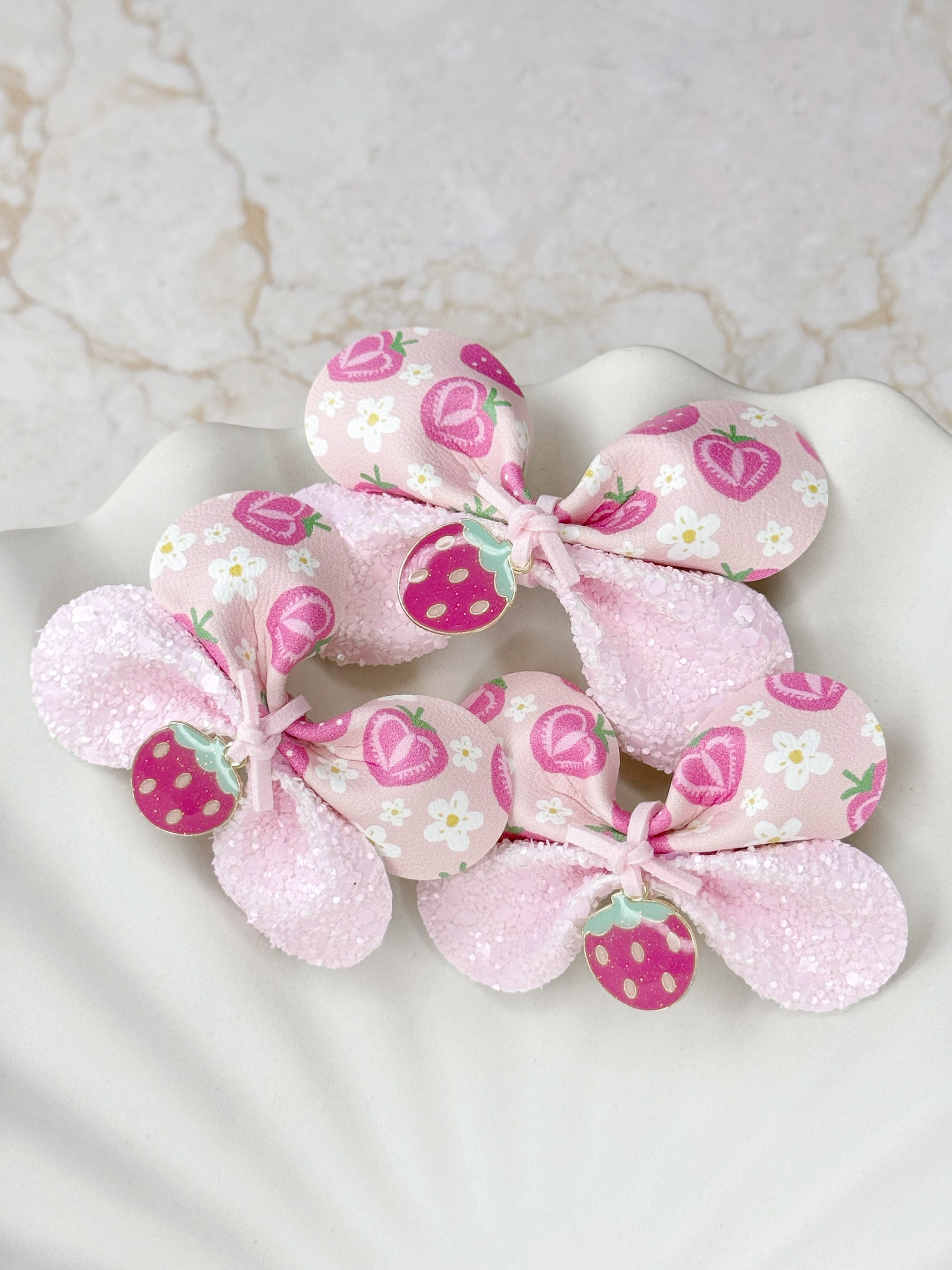 Strawberry Margaritas Baby Bow