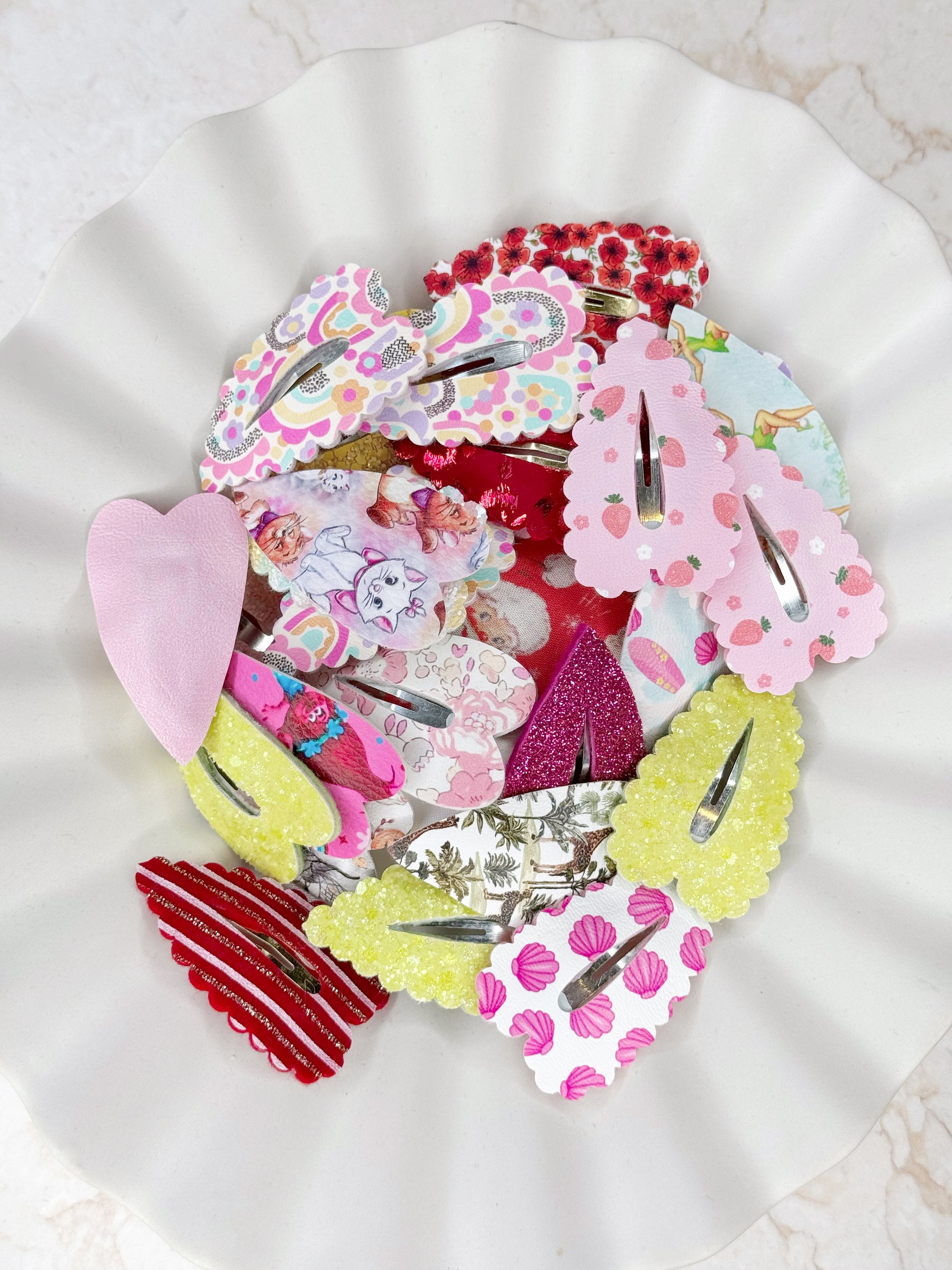 Lucky Dip Heart Snappy Clips