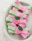 Strawberry Matcha Cinzia Bows