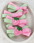 Strawberry Matcha Cinzia Bows