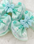 Mint Choc Chip Capri Baby Bow