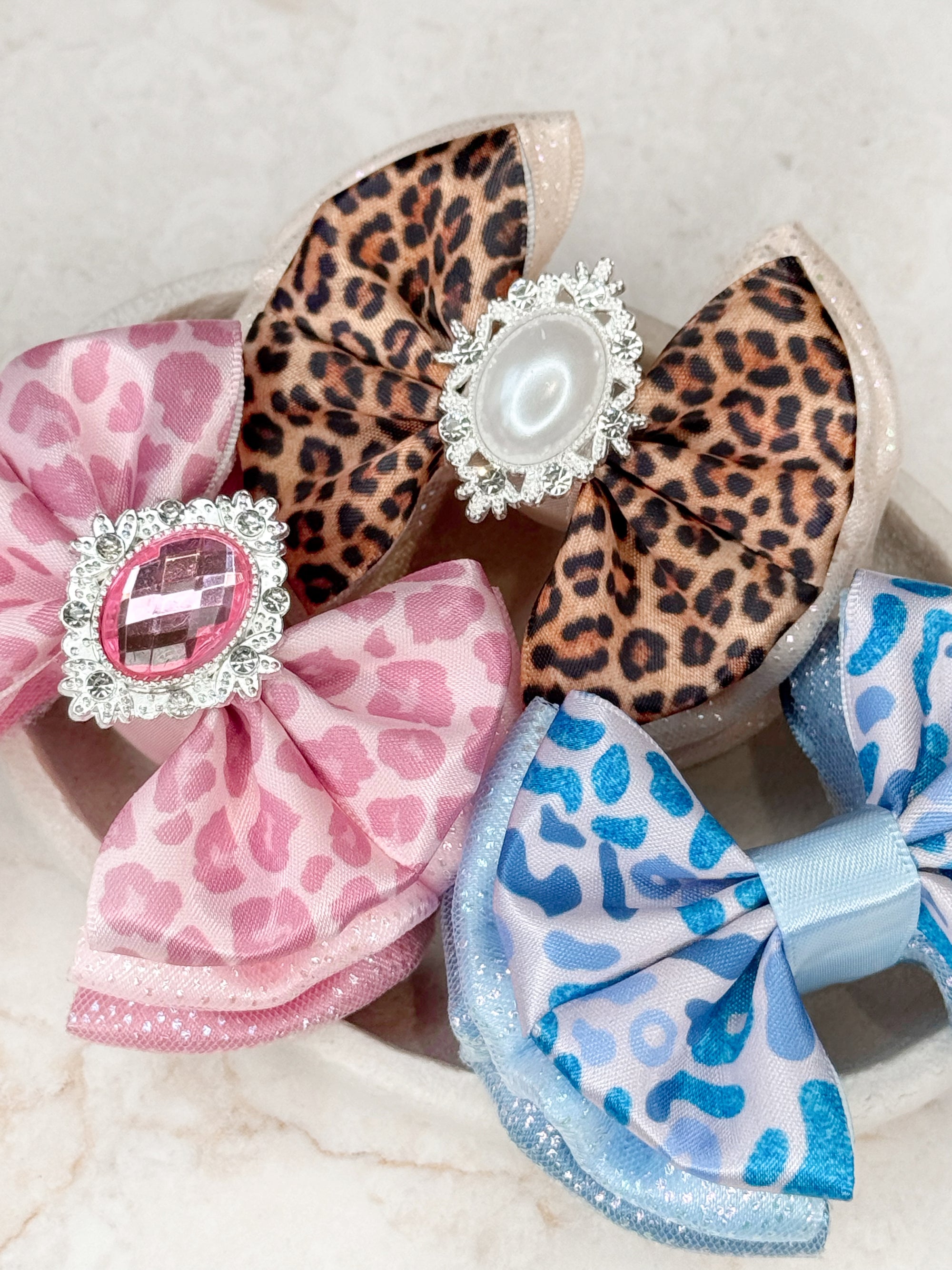 Pink Leopard Capri Baby Bow