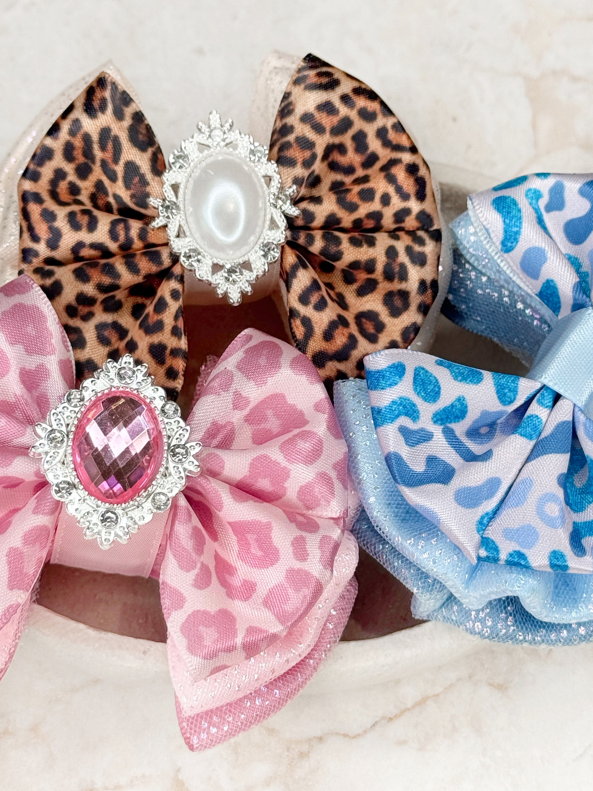 Classic Leopard Capri Baby Bow