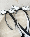 Polka Dot Florence Tassel Bow