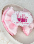 Hello World Capri Baby Bow