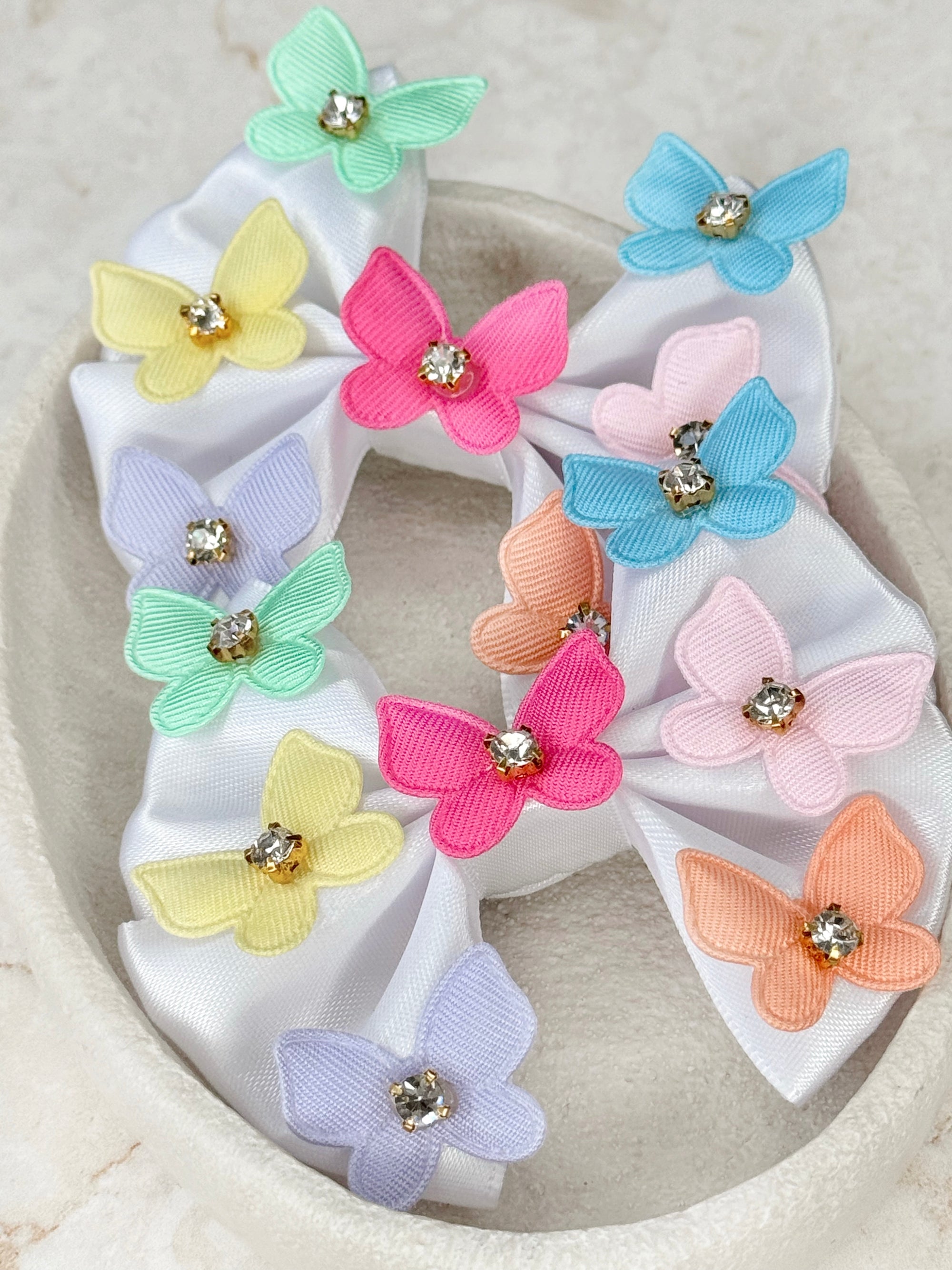 Butterfly Rainbow Capri Baby Bows