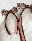 Leopard Florence Tassel Bow