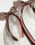 Leopard Florence Tassel Bow