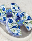 Blueberries Capri Baby Bow