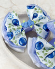 Blueberries Capri Baby Bow
