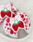 Strawberries & Bows Capri Baby Bow