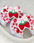 Strawberries & Bows Capri Baby Bow