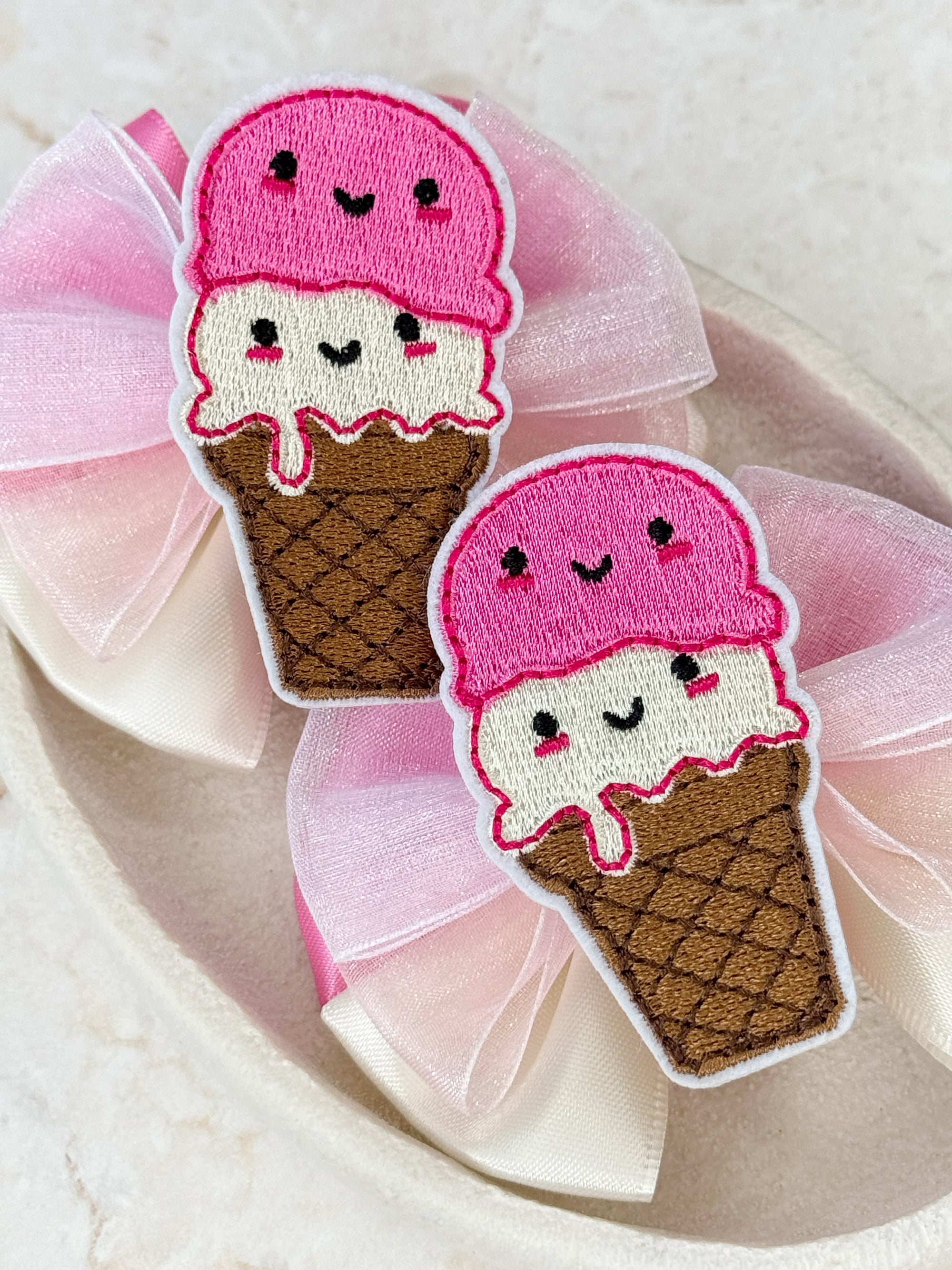 Ice Cream Sundae Capri Baby Bow