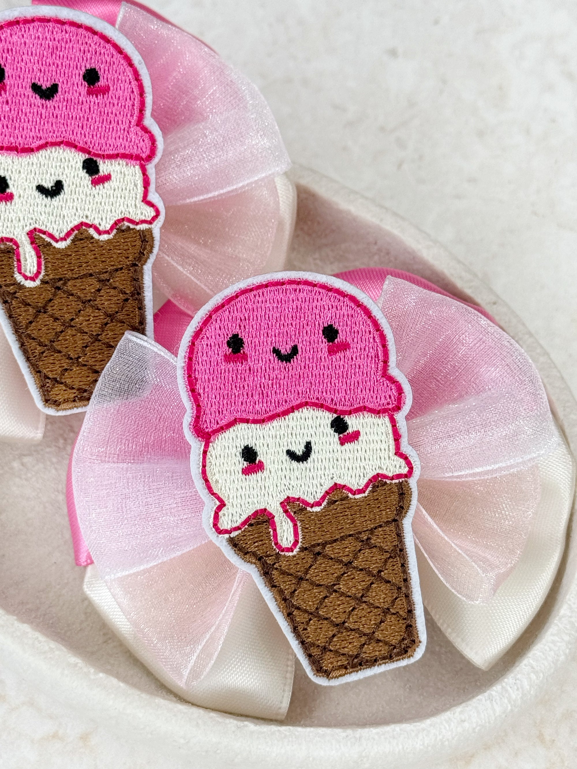 Ice Cream Sundae Capri Baby Bow