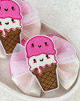 Ice Cream Sundae Capri Baby Bow