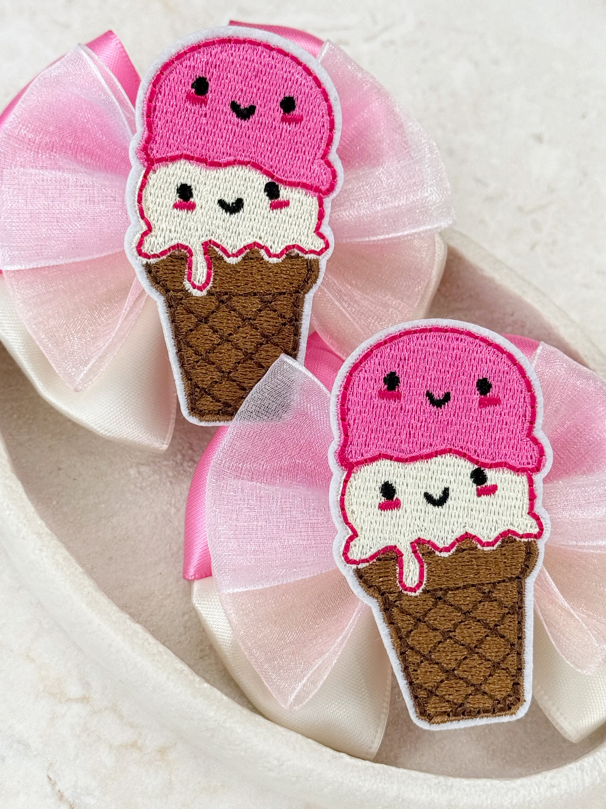 Ice Cream Sundae Capri Baby Bow