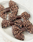 Leopard Mini Capri & Prinny Baby Bows