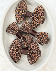Leopard Mini Capri & Prinny Baby Bows