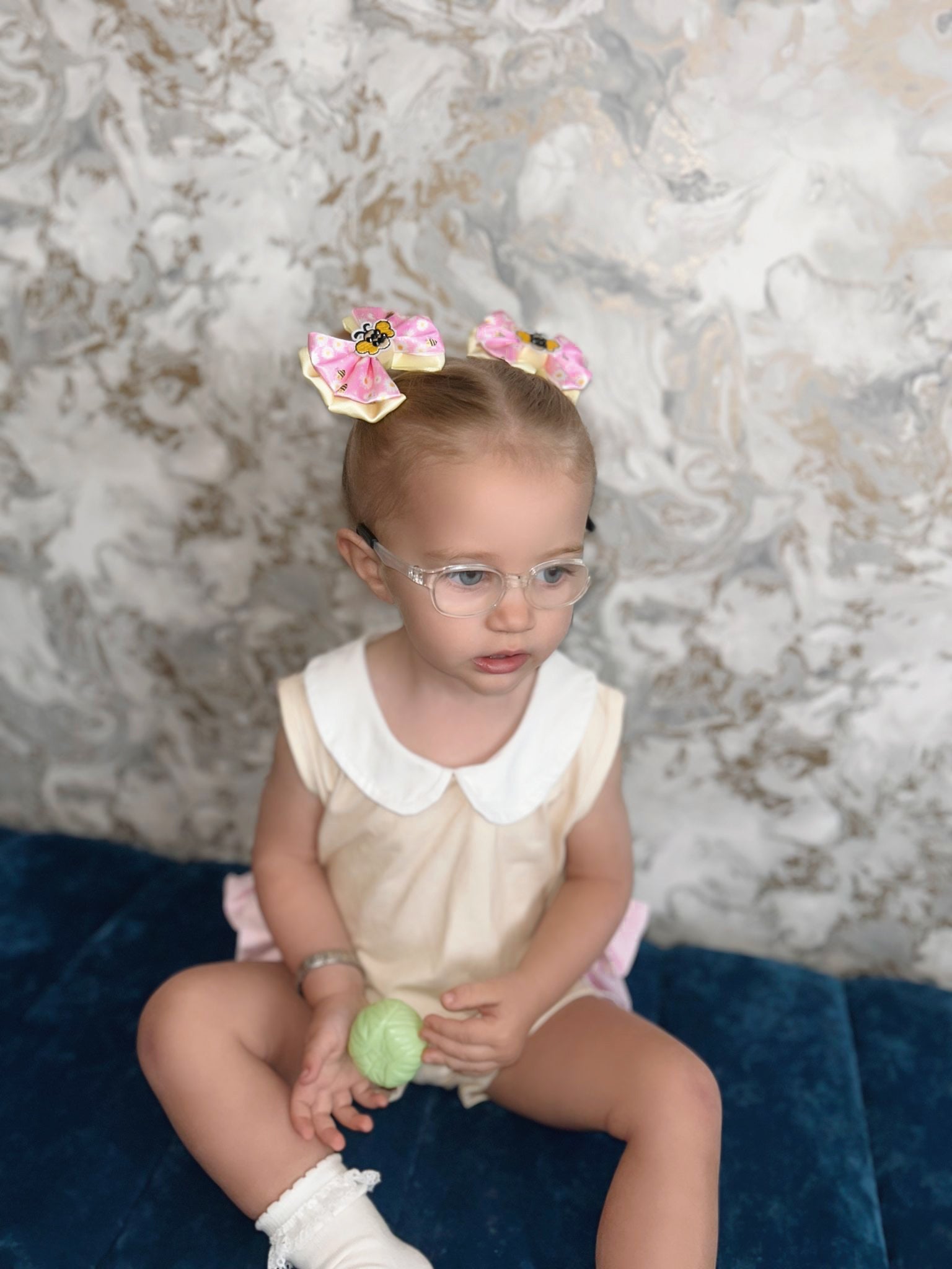 Queen Bee Capri Baby Bow