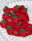 Strawberry Girls Crochet Clip