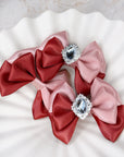 Baking Gingerbread Satin Baby Bow