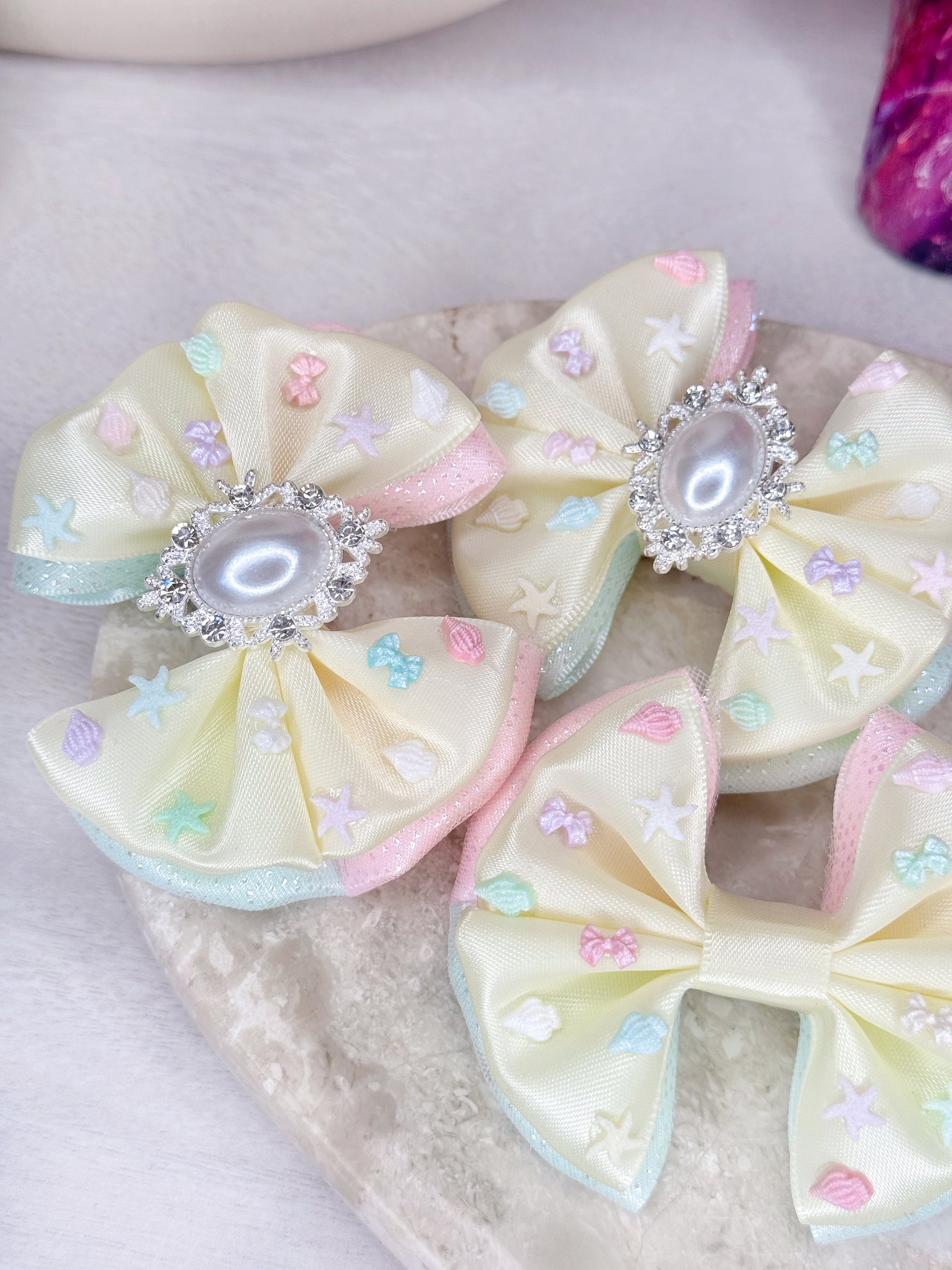 Sea Shells By The Sea Shore Capri Baby Bow