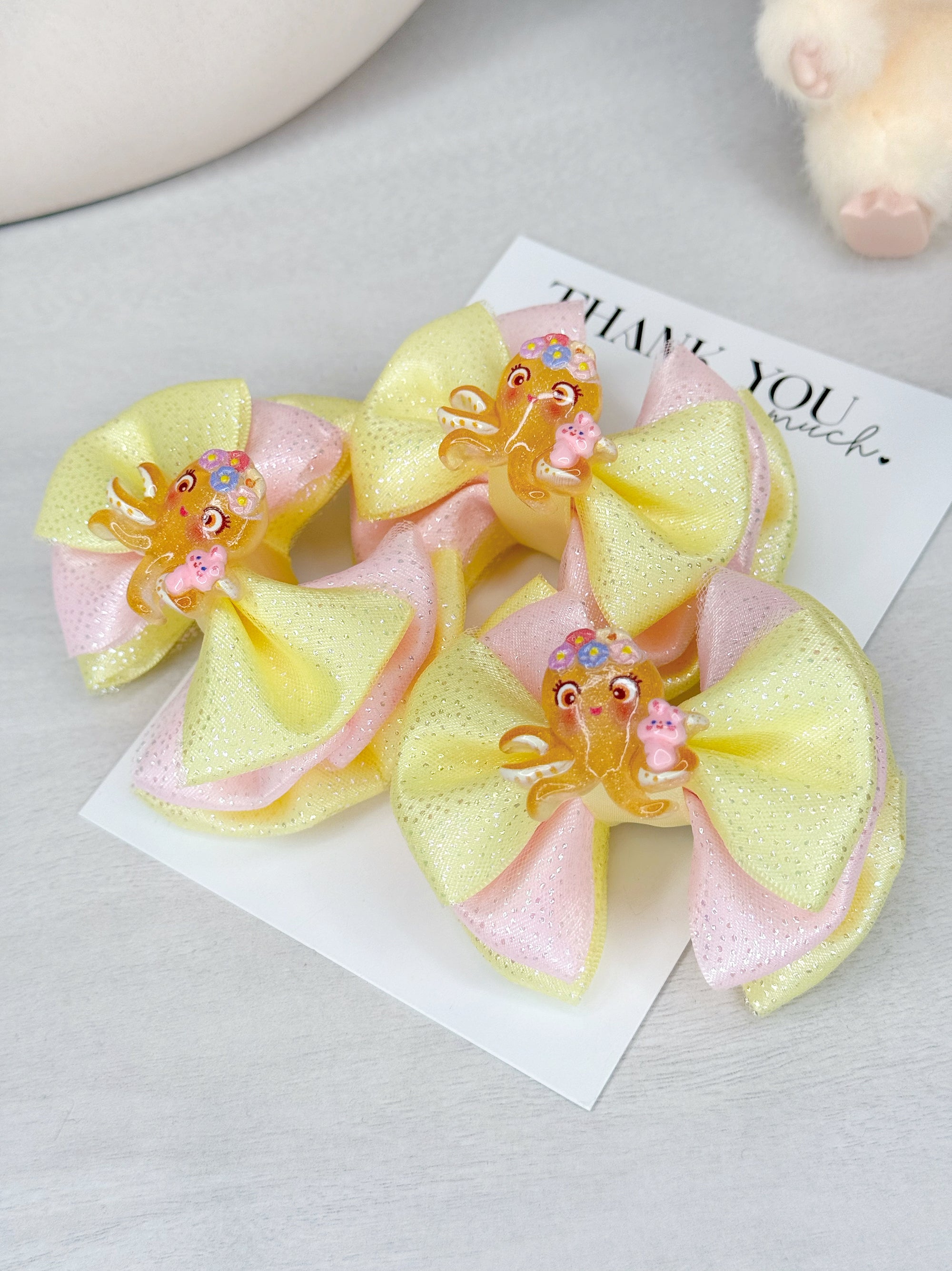 Little Miss Pearl The Octopus Bebe Baby Bow