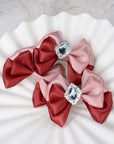 Baking Gingerbread Satin Baby Bow