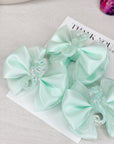 Glistening Seahorses Bebe Baby Bow