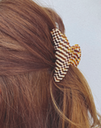 Large Hailey Clip In Brownstone