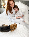 Mini long leg grey jersey pyjamas